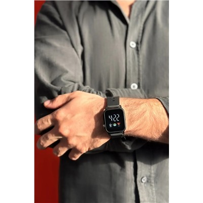 Aqua Di Polo 1987 Unisex Siyah Silikon Dijital Led Kol Saati APWR032101