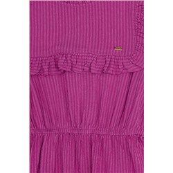 Kız Çocuk Menekşe Dokuma Elbise