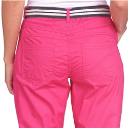7/8 Damen Hose mit gestreiftem Gürtel