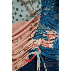 Camiseta slim fruncible