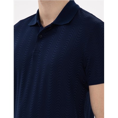Lacivert Slim Fit Polo Yaka Tişört