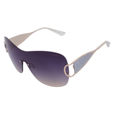 Guess Factory  Blue Gradient Shield Ladies Sunglasses