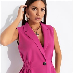 Жилет приталенный на резинке, Летнее наслаждение (розовый)