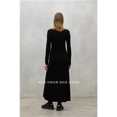 Женское трикотажное платье макси Ecoal*f из тенселя и хлопка, экспорт