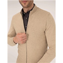 Kum Melanj Slim Fit Triko Hırka