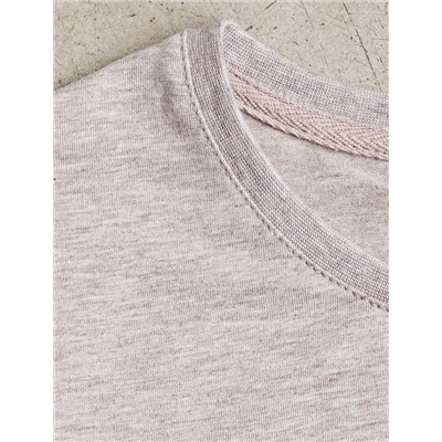 Свободная футболка с принтом из премиального хлопка с эластаном