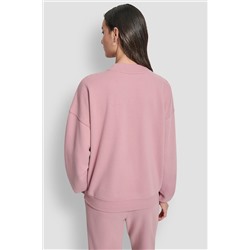 EXPLODED RHINESTONE VARISTY LOGO PULLOVER