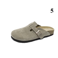 Мужские полутапочки   БИРКЕНШТО*К из натуральной пробки, полностью из натуральной коровьей кожи