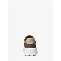 Romey metallic two-tone signature logo platform sneaker  Michael Kors Outlet