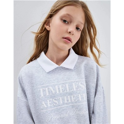 Свитшот детский, свободный крой, школьная коллекция, экспорт в Россию   Gloria Jeans  Цена в России ~1500₽ со скидкой