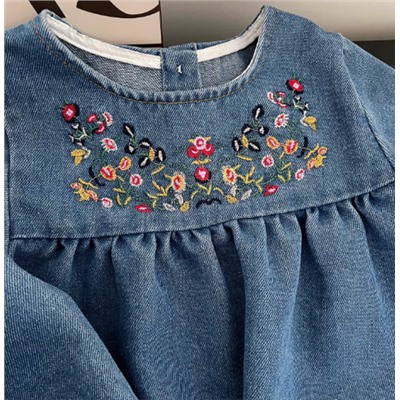 Джинсовое платье для девочек (90-140)