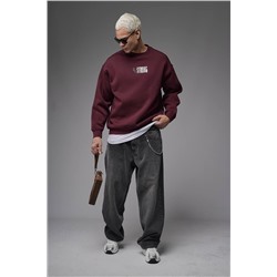 Свитшот будь сильным  БОРДО