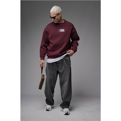 Свитшот будь сильным  БОРДО