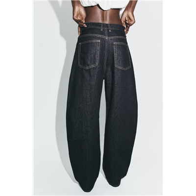 TRF BARREL HIGH-WAIST JEANS