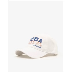 WOMENS RED WHITE AND BLUE USPA RHINESTONE HAT