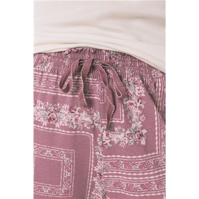 Pijama largo algodón estampado flores