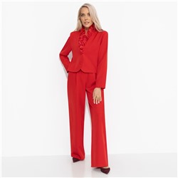 Брючный костюм со съемным воротником-воланом, Всегда вовремя, всегда стильно (2 в 1 с воротником)