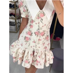Милое женское платье в цветочный принт ,фабрика