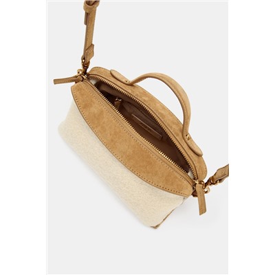 ELONGATED SHEARLING BAG