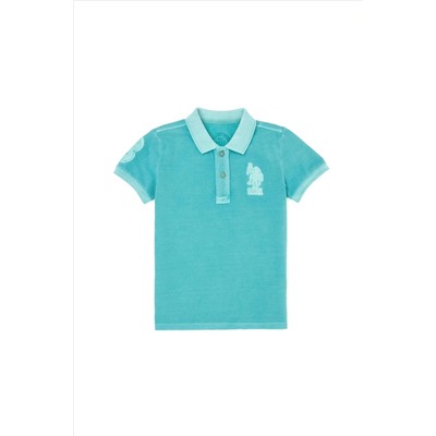 Erkek Çocuk Mint Yeşili Polo Yaka Tişört