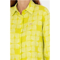Kadın Neon Sarı Uzun Kollu Gömlek