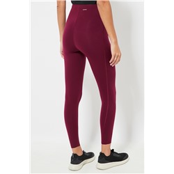 Leggings 7/8 cintura alta - Burdeos