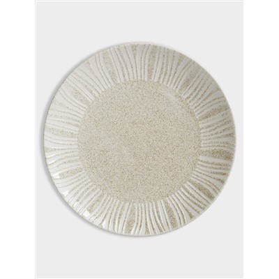 Тарелка обеденная, 27.5 см, песочная, Solaris