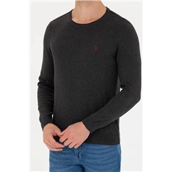 Erkek Antrasit Melanj Basic Kazak