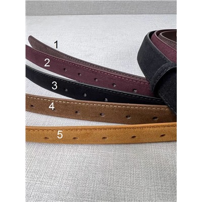 Женский классический ремень из замши