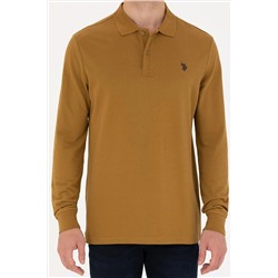 Erkek Açık Haki Basic Sweatshirt