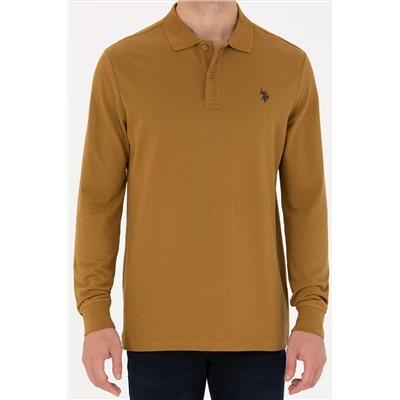 Erkek Açık Haki Basic Sweatshirt