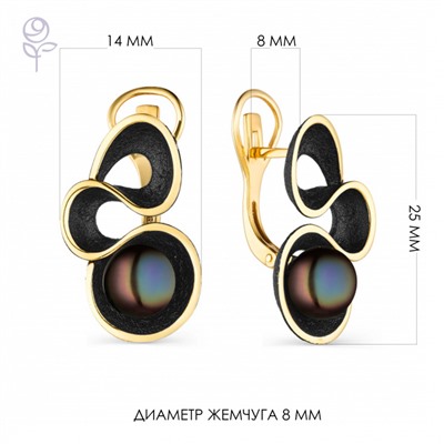 Серьги серебро 52849Y2B