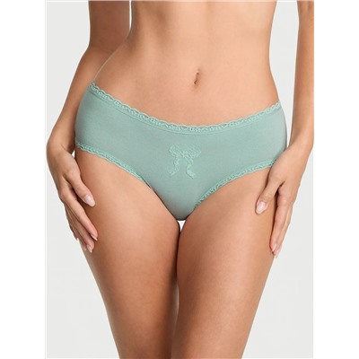 Cotton Lace Bow Cheeky Panty
