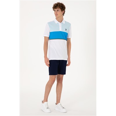 Erkek Regular Fit Polo Yaka Turkuaz Tişört