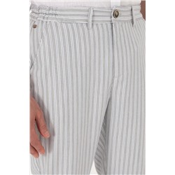 Erkek Açık Gri Kanvas Pantolon
