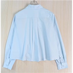 Женская свободная повседневная рубашка с длинным рукавом