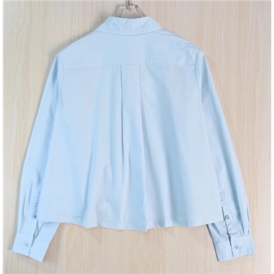 Женская свободная повседневная рубашка с длинным рукавом