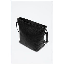 Bandolera de piel Apricale Negro