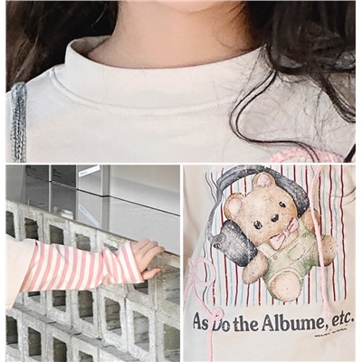 Футболка из двух частей осень 2025 в корейском стиле. Хлопок 100%