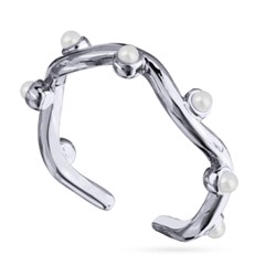 Кольцо Просекко (Майорка белая; покрытие родий), Есть комплект