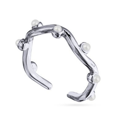 Кольцо Просекко (Майорка белая; покрытие родий), Есть комплект