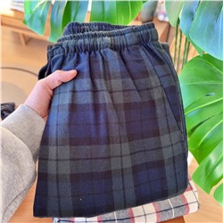 Домашние фланелевые штаны с карманами