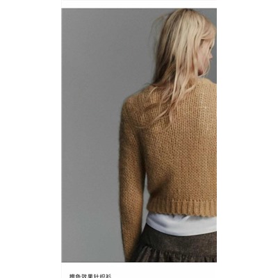 Женский пуловер крупной вязки  ЗАР*А