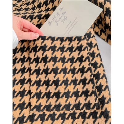 Винтажное шерстяное полу пальто с рыхлым силуэтом и лацканом ТОП СЕКРЕТ