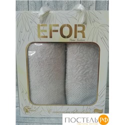 T0214/SM Набор полотенец EFOR из 2х пр. (50*90,70*140) бамбук РАСПРОДАЖА