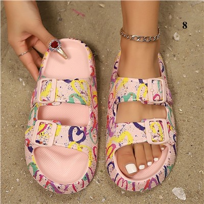 Женские пляжные шлепки