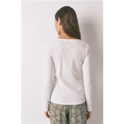 Camiseta panadera algodón blanco