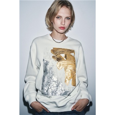 METALLIC SWEATSHIRT