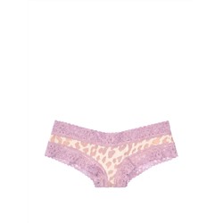Stretch Cotton Lace-trim Cheeky Panty