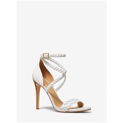 MICHAEL MICHAEL KORS Astrid Braided Faux Leather Sandal